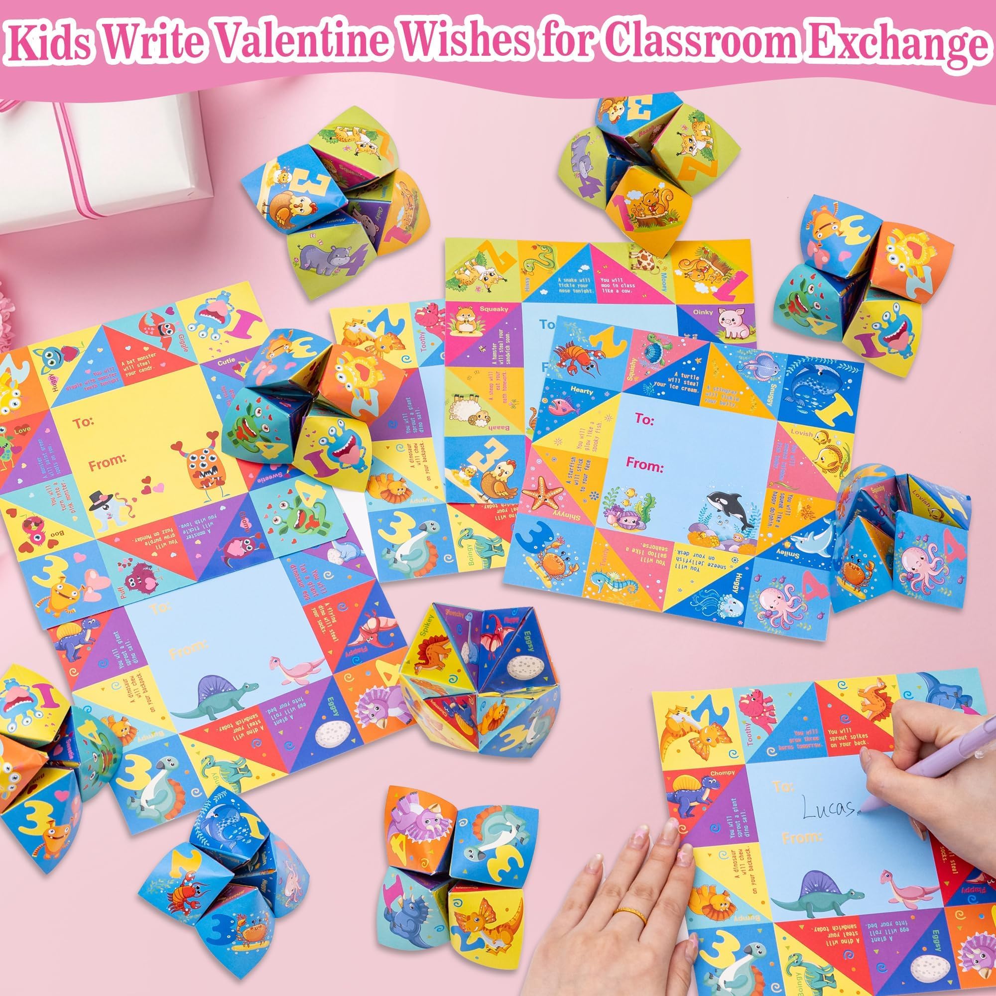 Kiddelo valentines 28-pack set for classroom exchanges