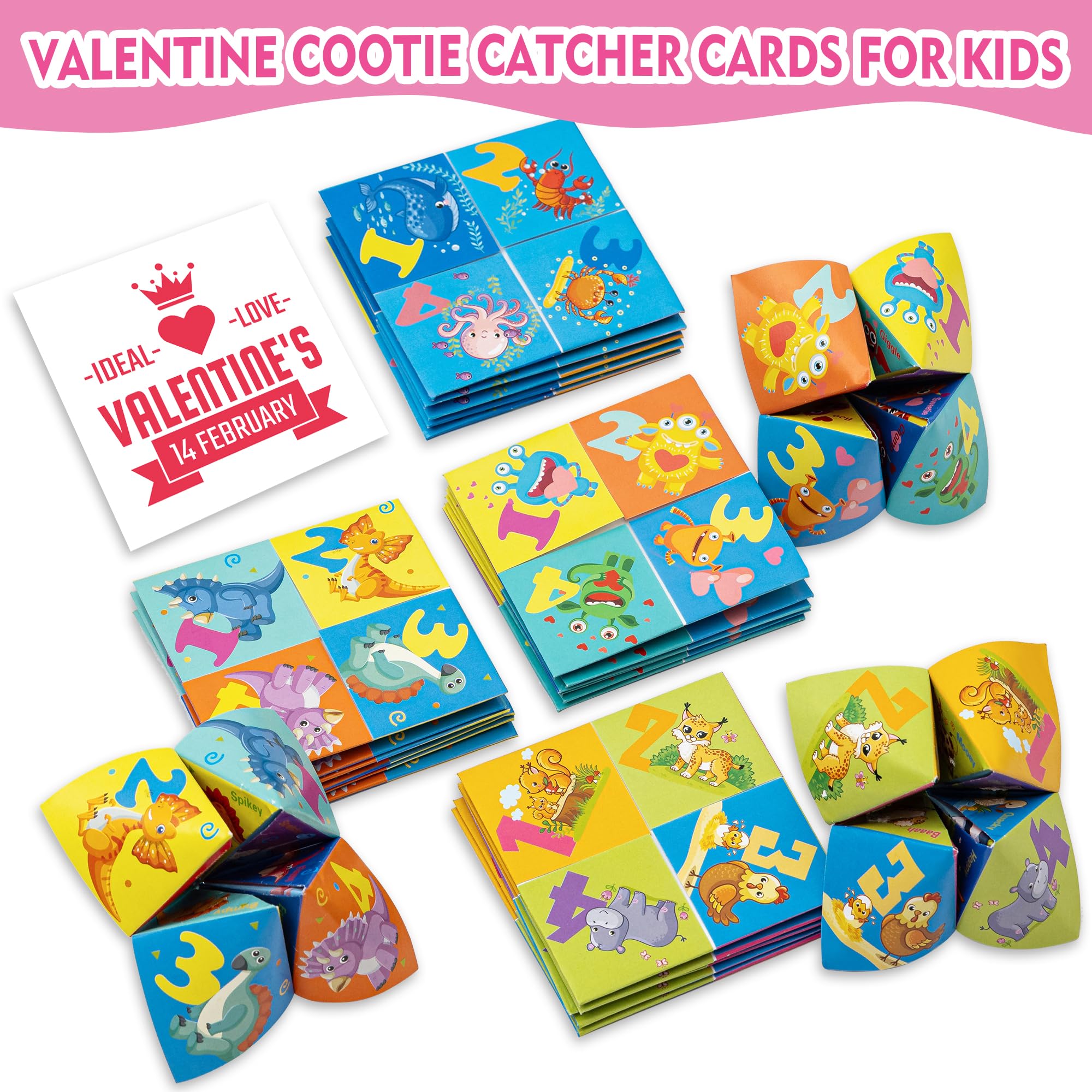 Kiddelo cootie-catcher ocean card with undersea art for sharing