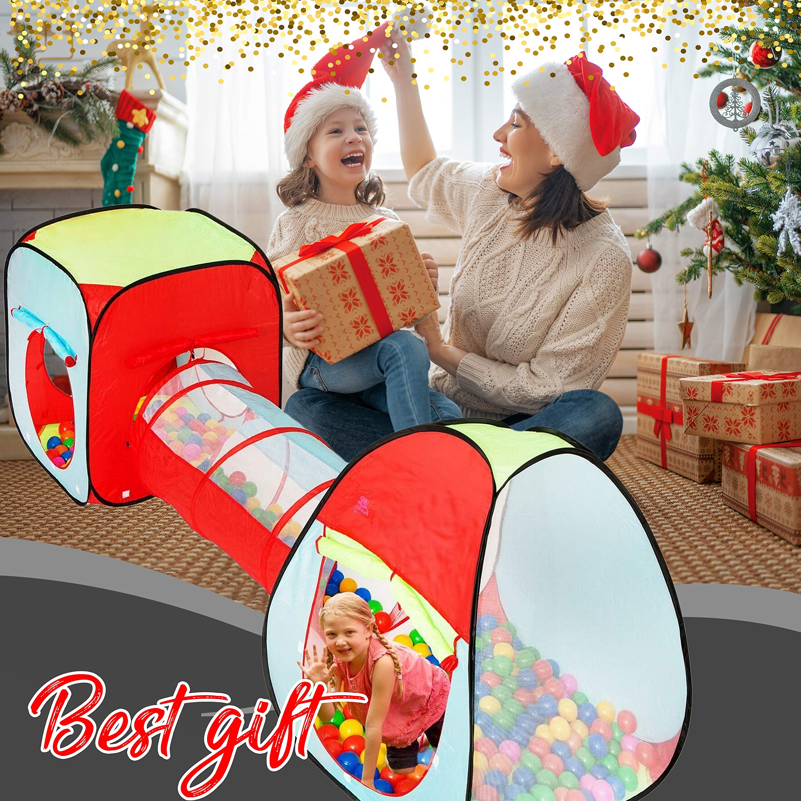 Kiddey 3in1 pop-up toddler gym shown for quick assembly and portable fun.