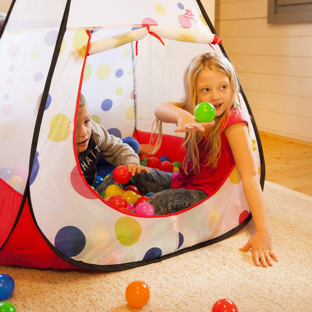 Kiddey ball pit tent with carry bag for storage.