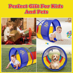 Kiddey dog tunnel helps small pets feel included during adventures.