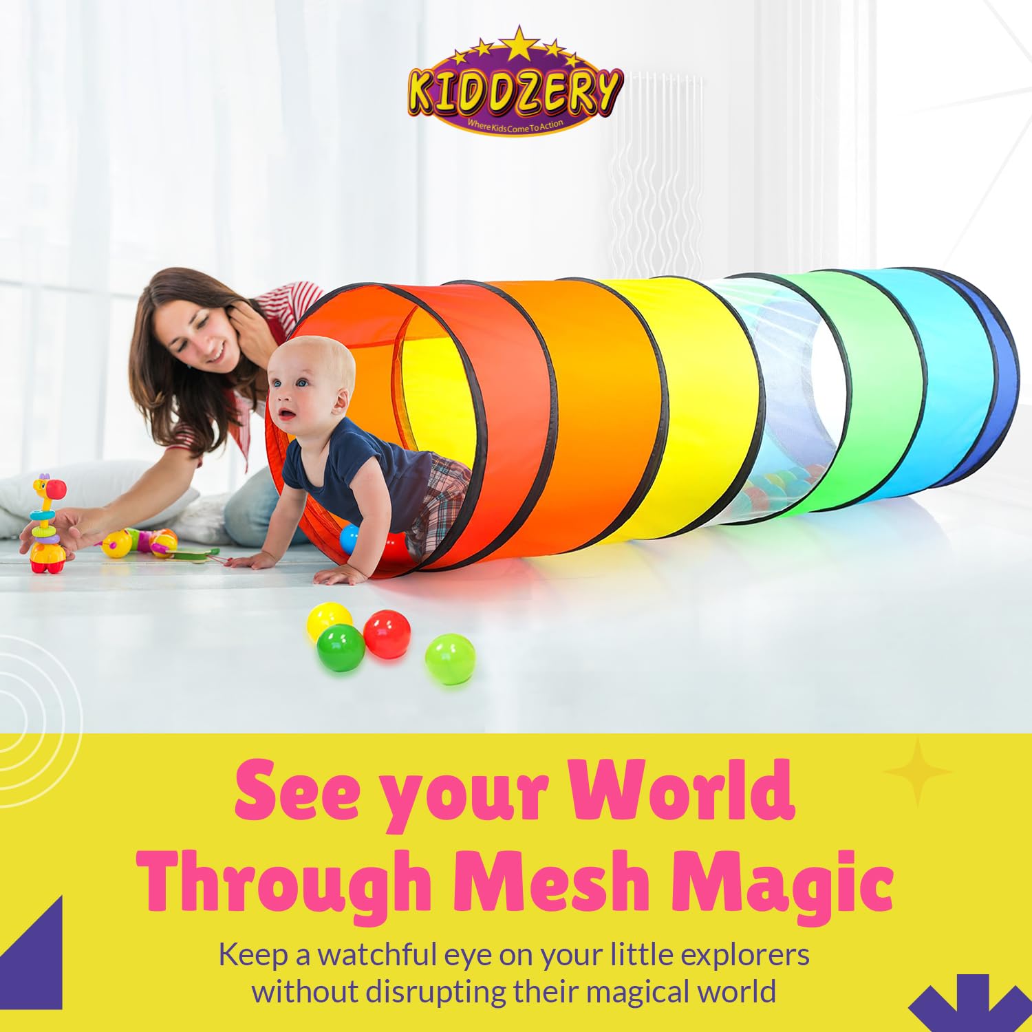 Kiddey durable materials support active toddlers and pets.