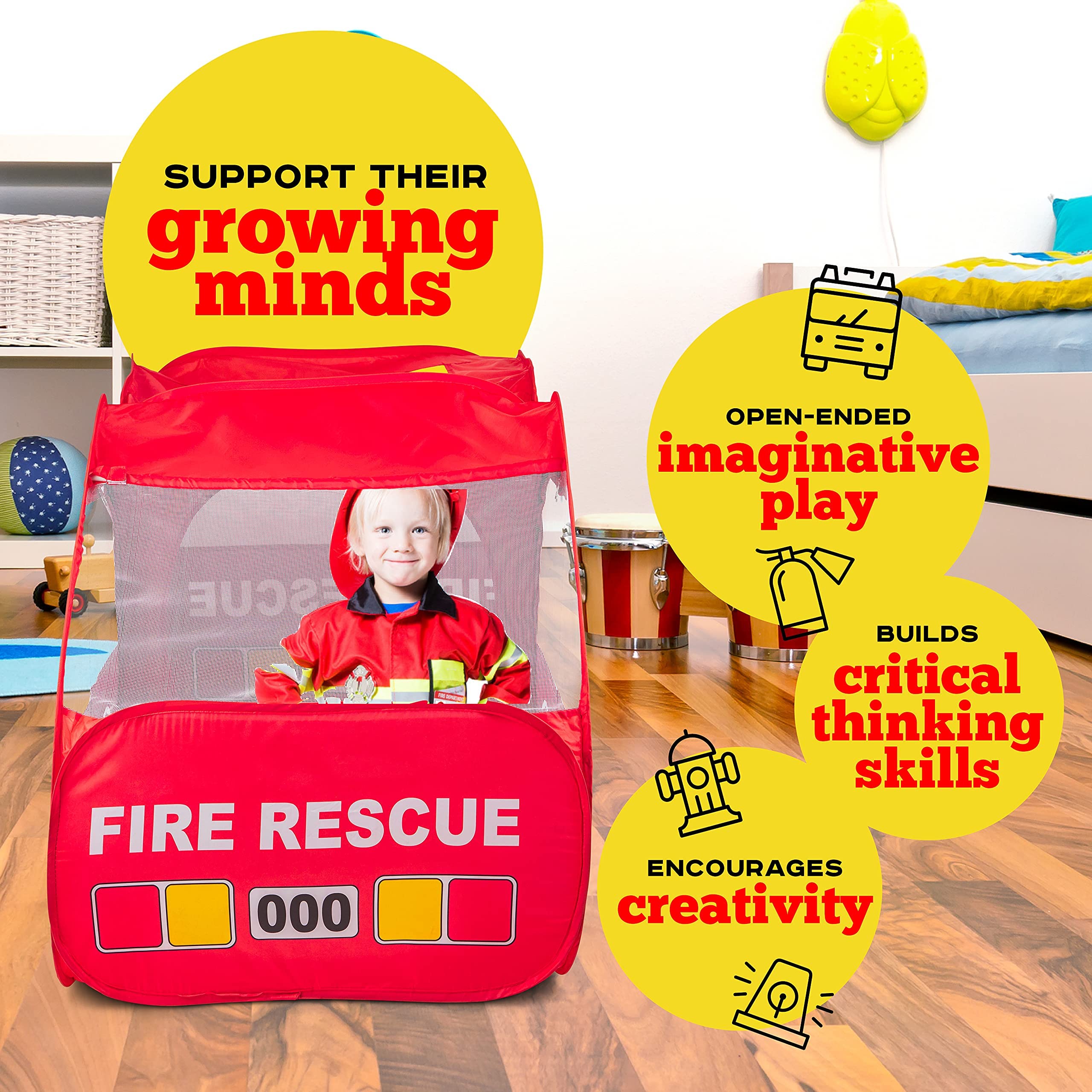 Kiddey pop-up setup means instant play without assembly mess.