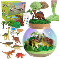 Kiddgroo dinosaur light-up terrarium kit box for creative play