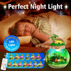 Kiddgroo terrarium remote controls multicolor LED light for cozy evenings