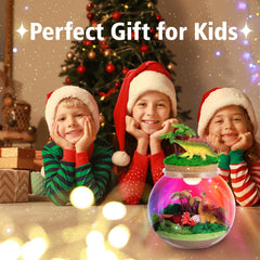 Kiddgroo kids assembling the terrarium for hands-on learning