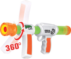 Kiddie Play 26-feet range shot illustrating long play reach outdoors