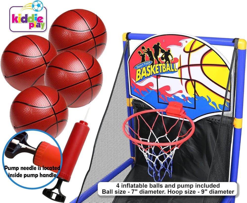 Kiddie Play inflatable balls 4 pack for safe bounce and practice