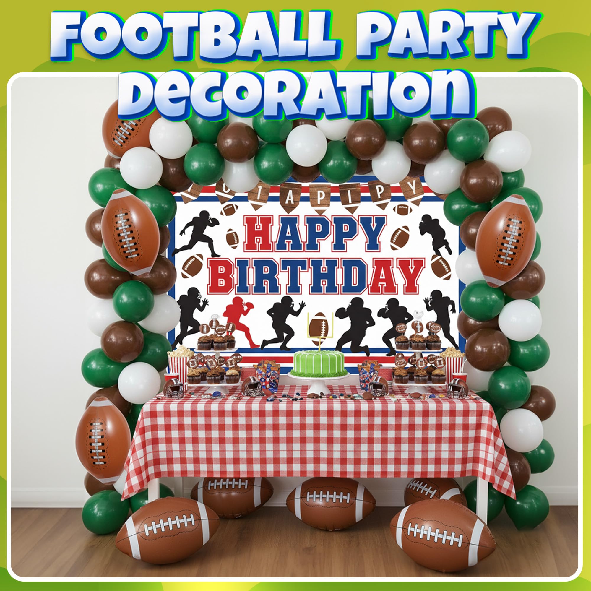 KiddieLoot durable PVC football beach ball withstands playtime and outdoor events with reinforced seams.