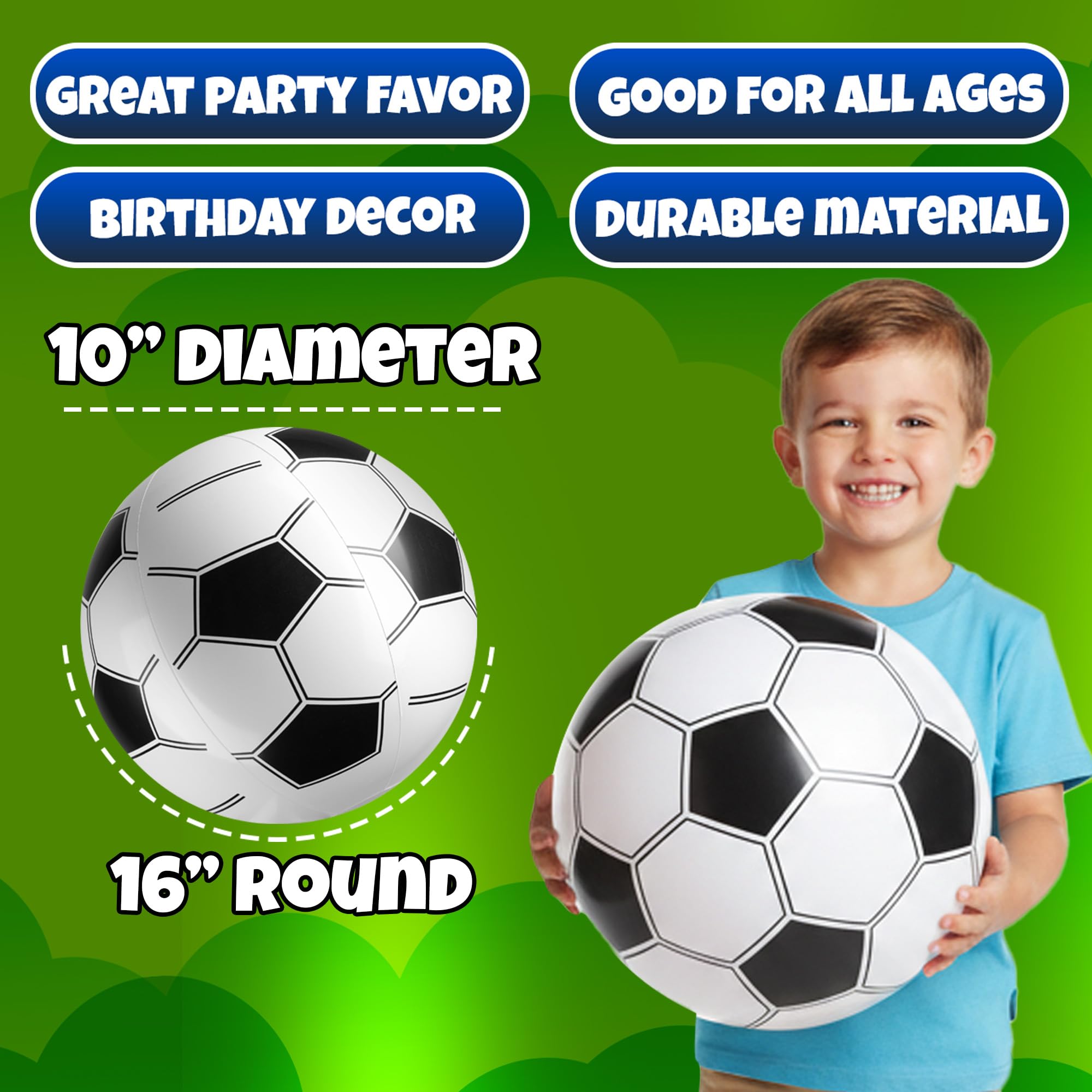 Easy to inflate KiddieLoot beach ball, quick setup for kids.