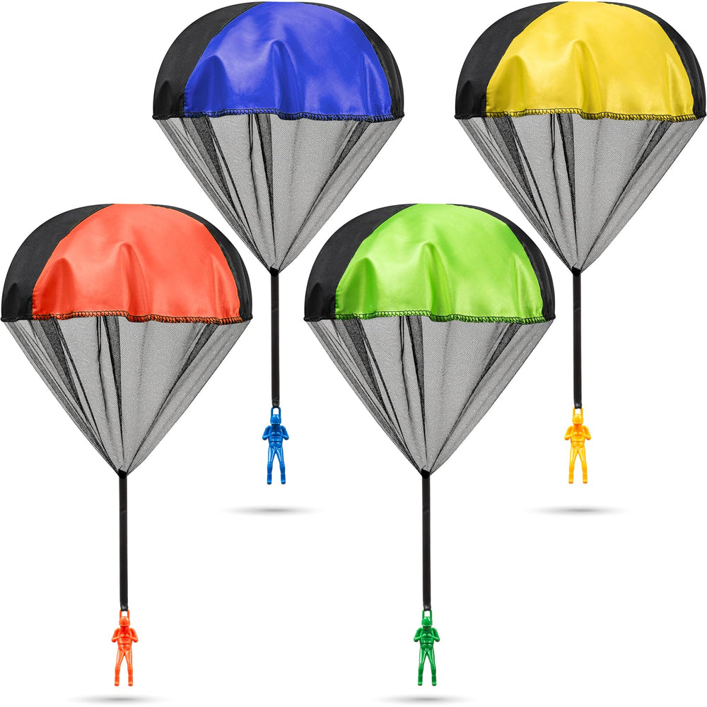 KiddieLoot parachute toy in green, easy toss-and-catch fun for outdoor kids play.