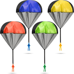 KiddieLoot parachute toy in green, easy toss-and-catch fun for outdoor kids play.