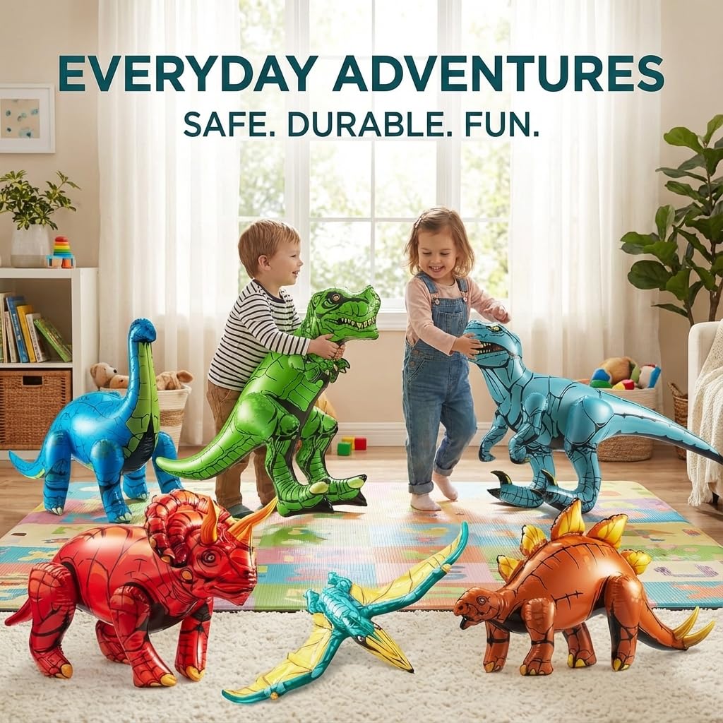 KiddieLoot Pterodactyl inflatable figure ideal for imaginative play and decor.
