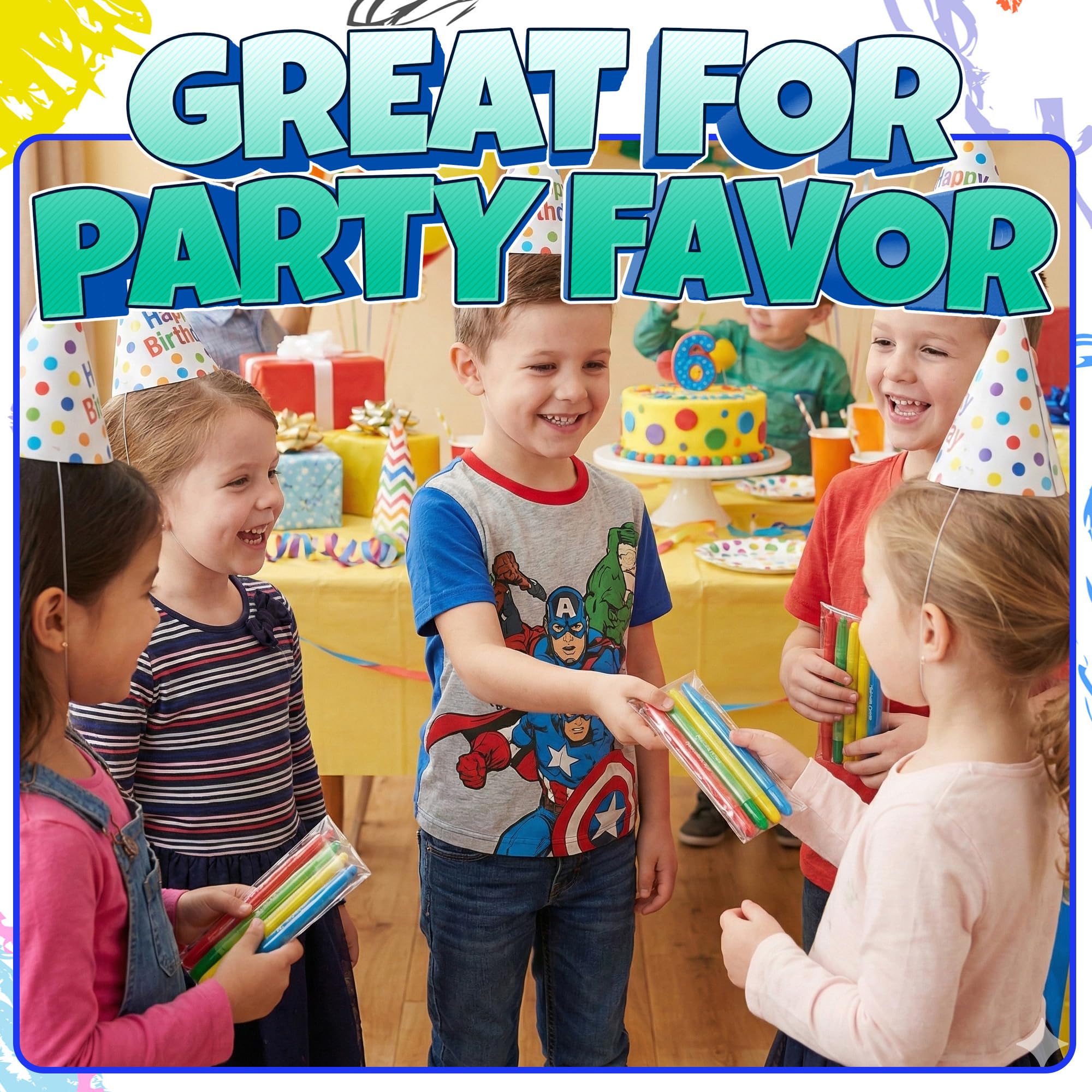 Perfect for travel, restaurants, and birthday bags with mess-free coloring by KiddieLoot
