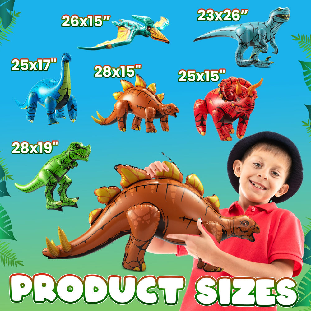 KiddieLoot Tyrannosaurus inflatable dino for dynamic play and pool adventures.