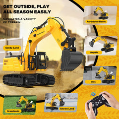 KIDDITOY rugged rubber tracks handle sand, dirt, or carpet with steady traction.