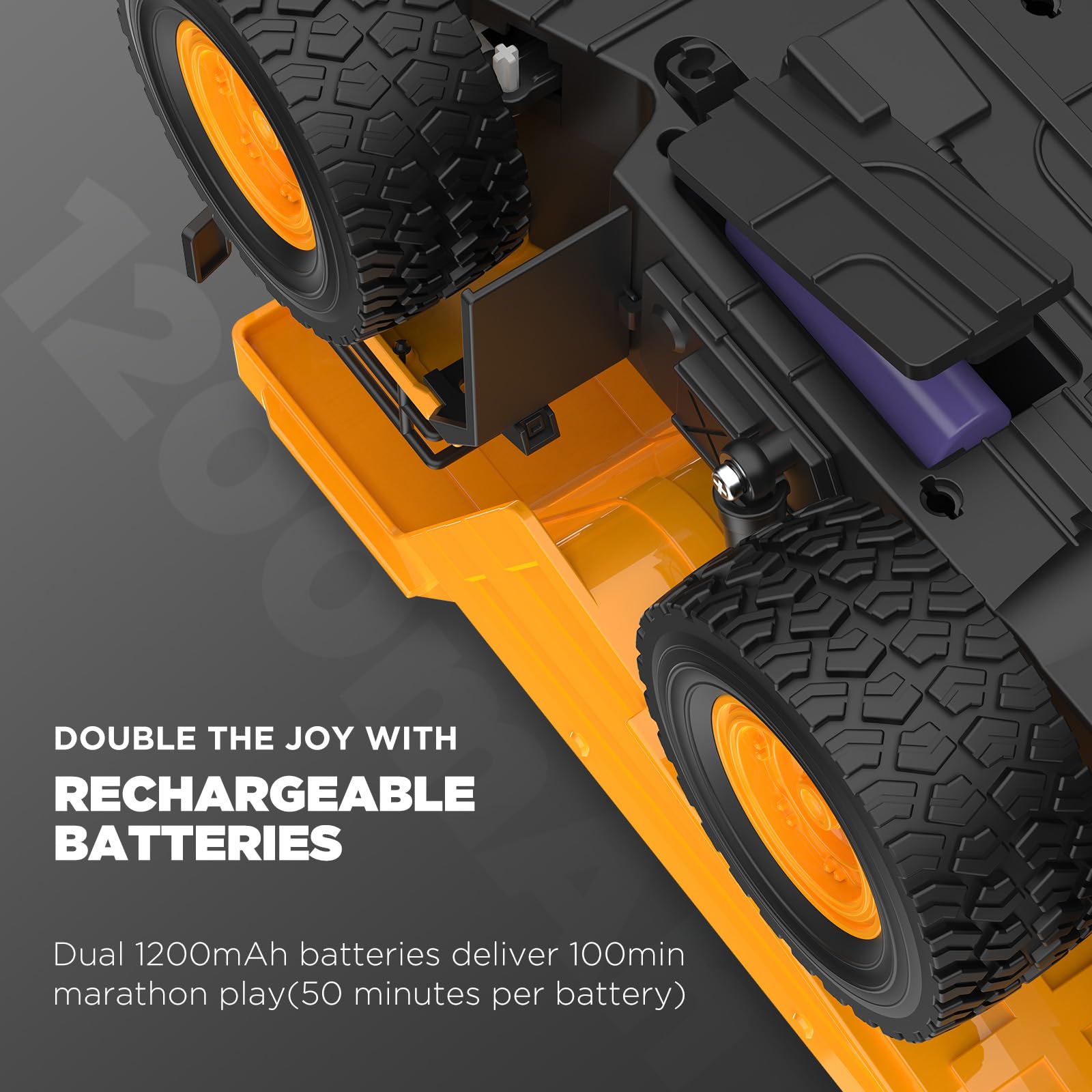 KIDDITOY 360-degree rotation enables versatile maneuvering during imaginative builds.