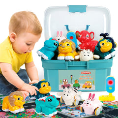 Kiddiworld dinosaur animal car on play mat promotes imaginative play
