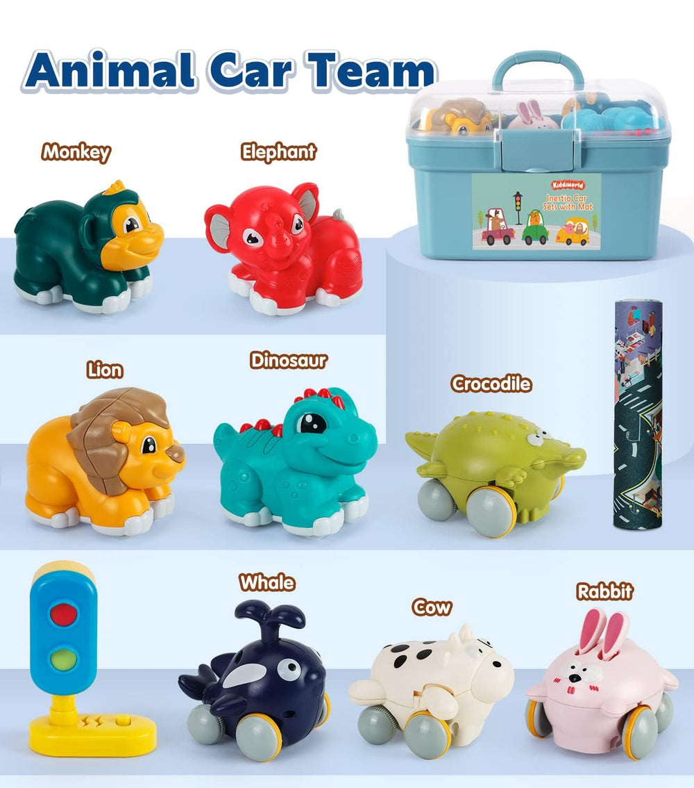 Kiddiworld elephant car with chunky grip for easy handling