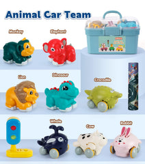 Kiddiworld elephant car with chunky grip for easy handling