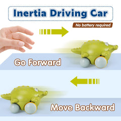Kiddiworld rabbit car rolling action aids early mobility play