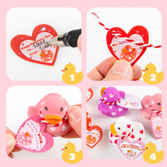 Kiddokids paired duck Valentine cards simplify classroom gift exchanges.