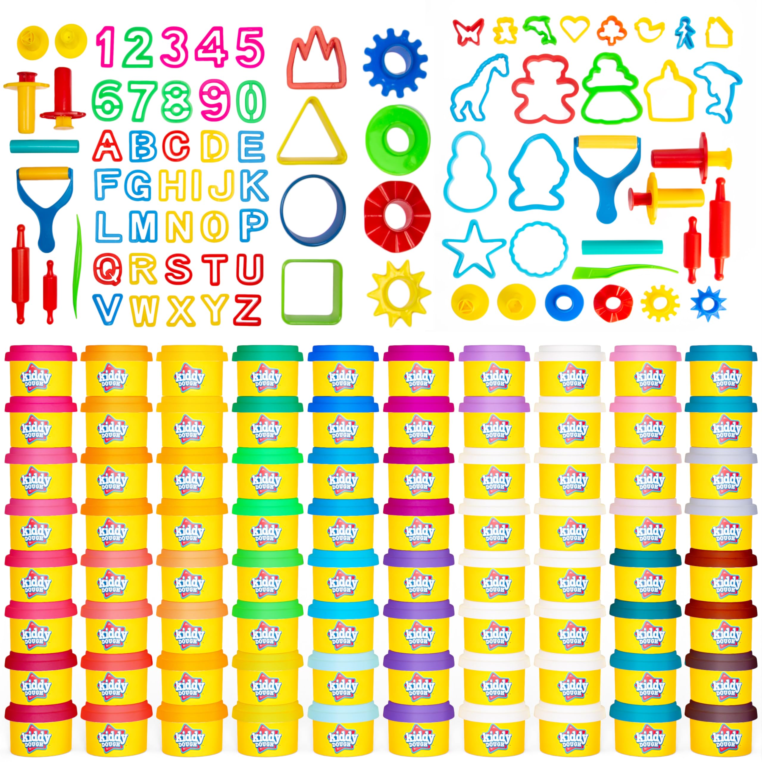 Kiddy Dough animal lid design adds imaginative play twists to storage.
