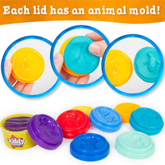 Kiddy Dough travel-friendly container demonstrates portable fun on the go.