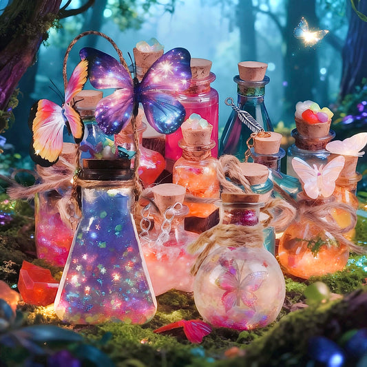 KIDDYCOLOR potion bottle collection with varied shapes for creative mixing