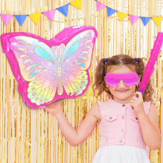 KiDEPOCH butterfly pinata size 16x12.6 inches for party game setup.