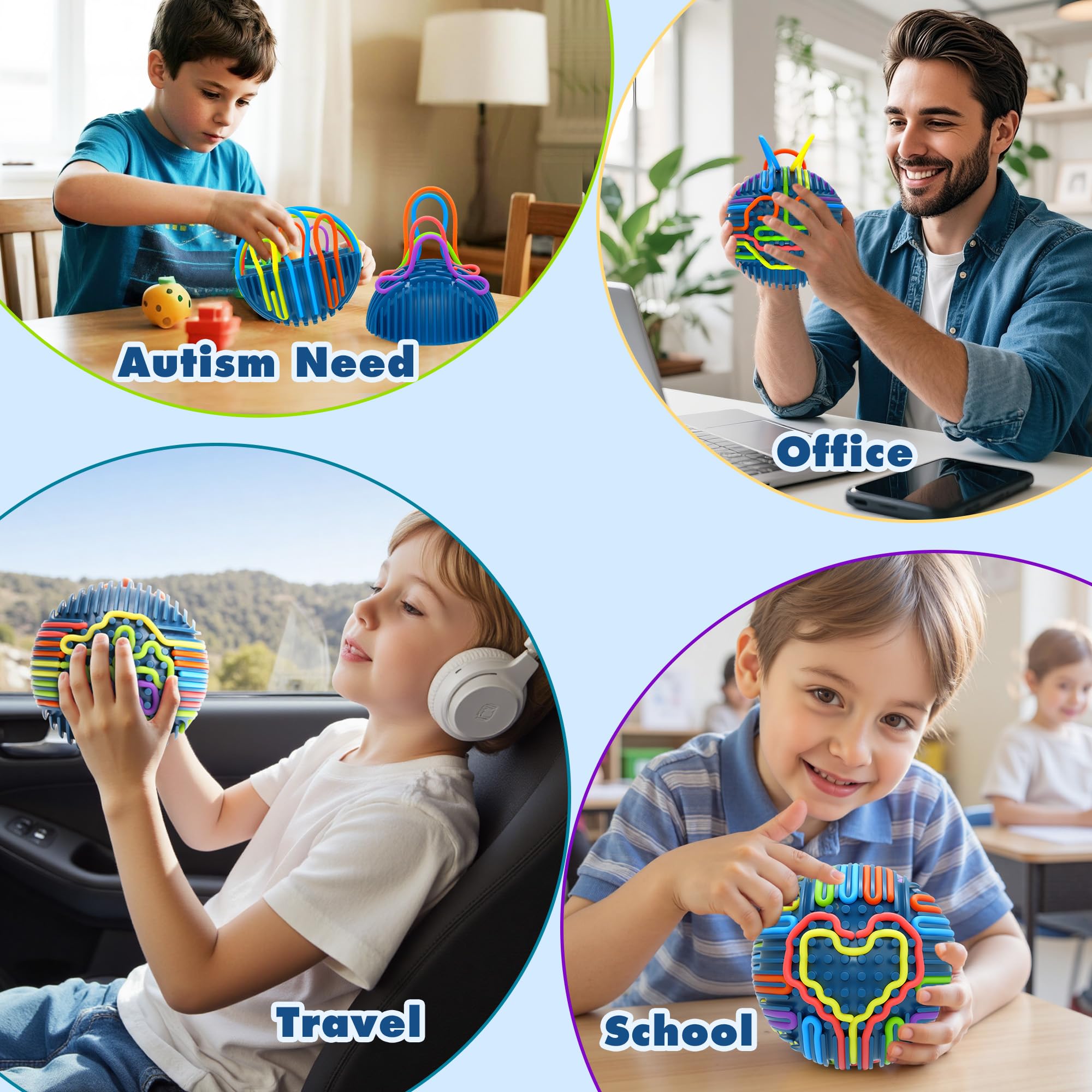 KIDHABE autism ADHD sensory toy supports focused, calm play.
