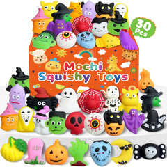 Kidific Halloween squishy pumpkin for party favors and classroom play.