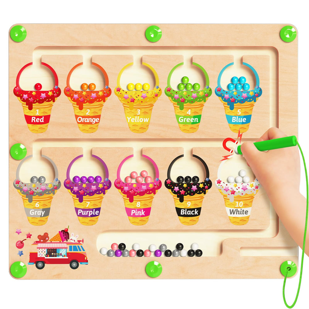 Kidific Magnetic Color and Number Maze board for tactile learning