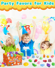 Kidific squishy toys close-up of textures inviting pinching and squeezing play.