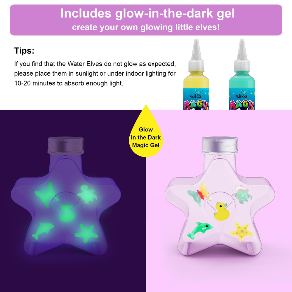 Kiditos Color-Changing Gels revealing color shifts during play