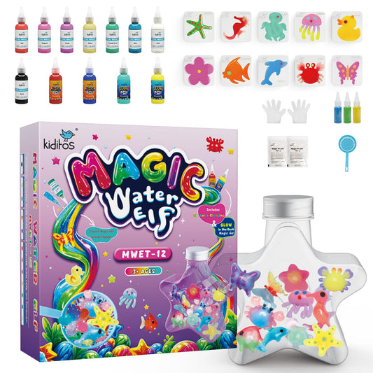 Kiditos Magic Water Elf Kit with 12 colors for imaginative sensory play