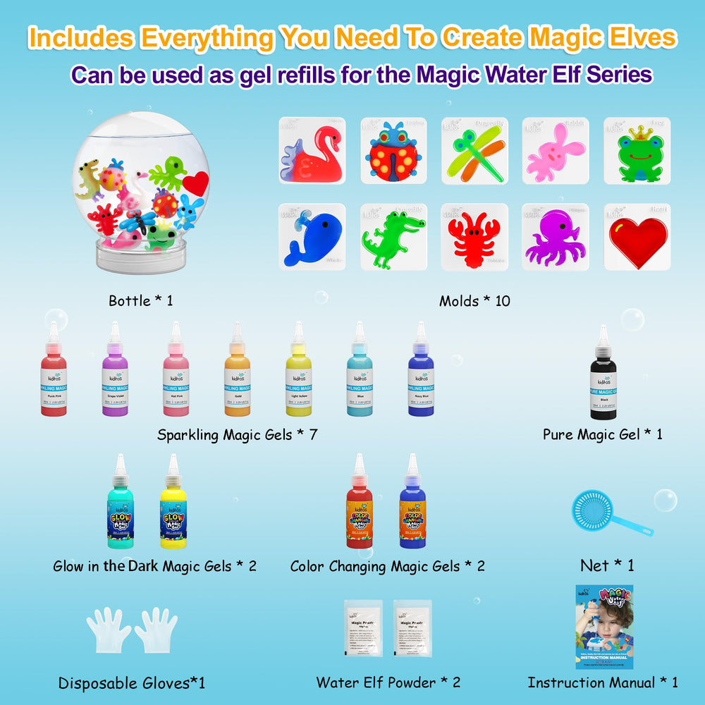 Kiditos Elf Kit molds enabling imaginative sculpting.