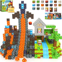 Kidiyee magnetic blocks forest castle for imaginative play and fine motor skills.