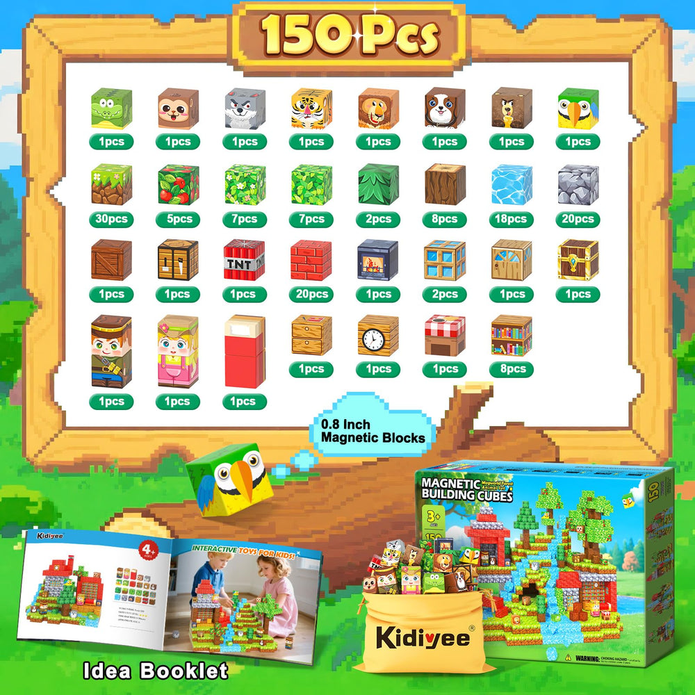 Kidiyee Mine Magnet World treasure treasure blocks inspire goal-driven building sessions