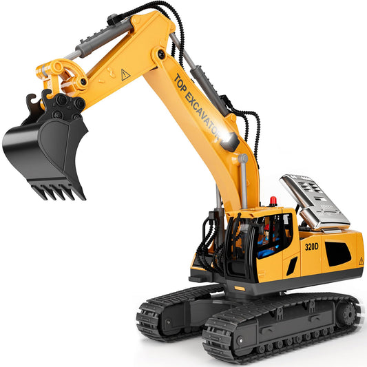 KIDMARKT RC Excavator 11-Channel in action for hands-on learning.