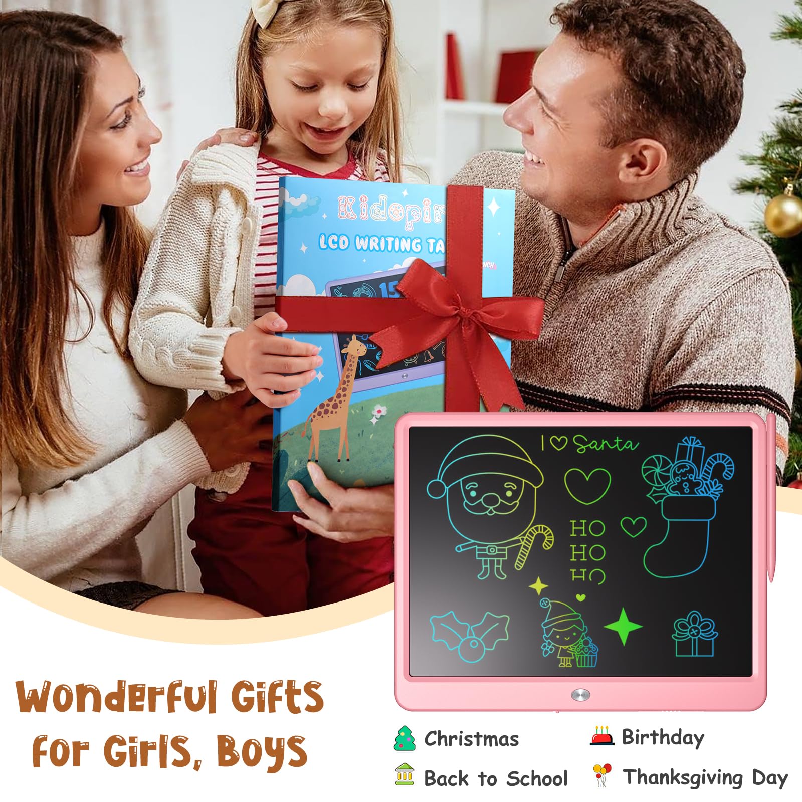 Kidopire durable ABS drawing pad designed for active kids.