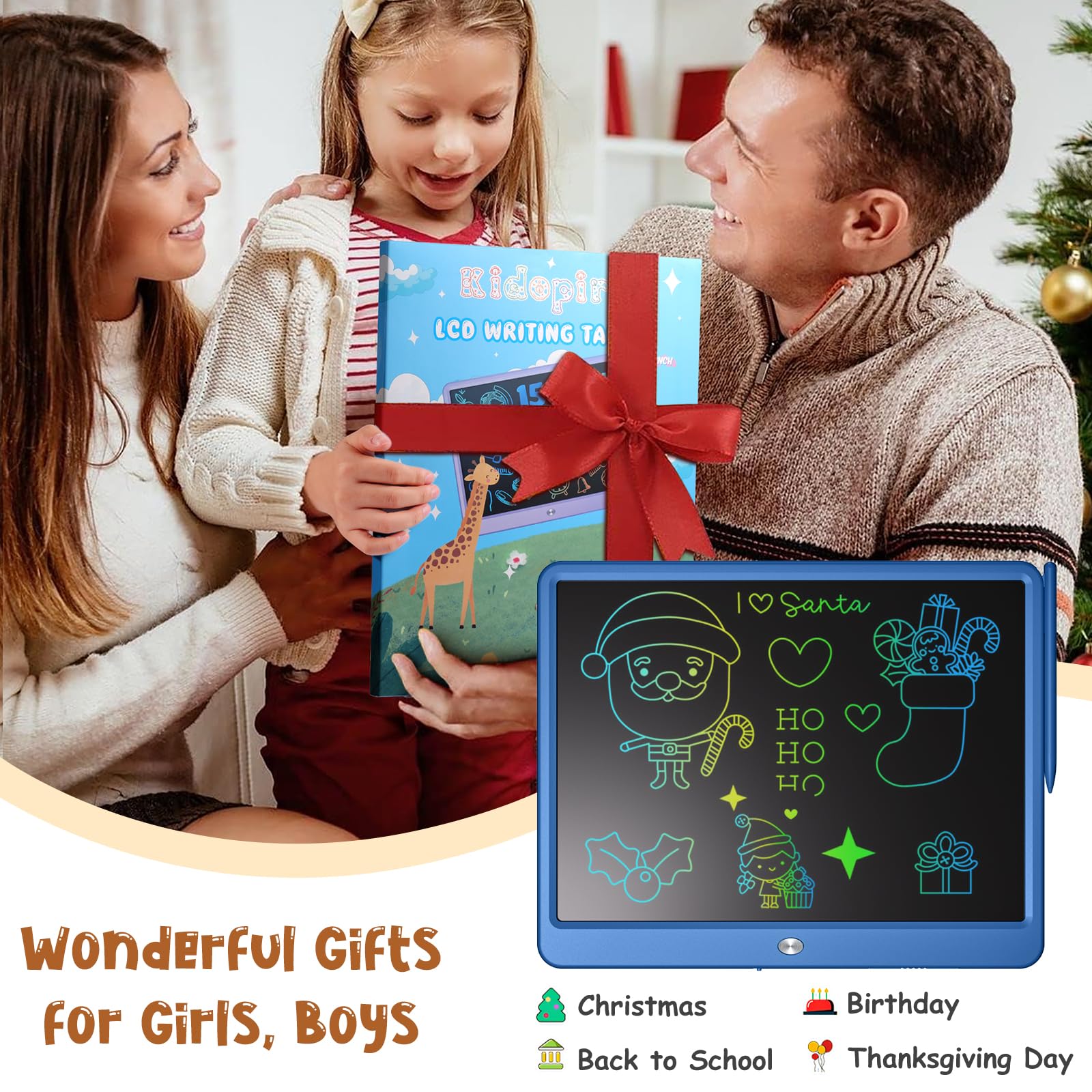 Kidopire safe and durable drawing pad with long-lasting batteries