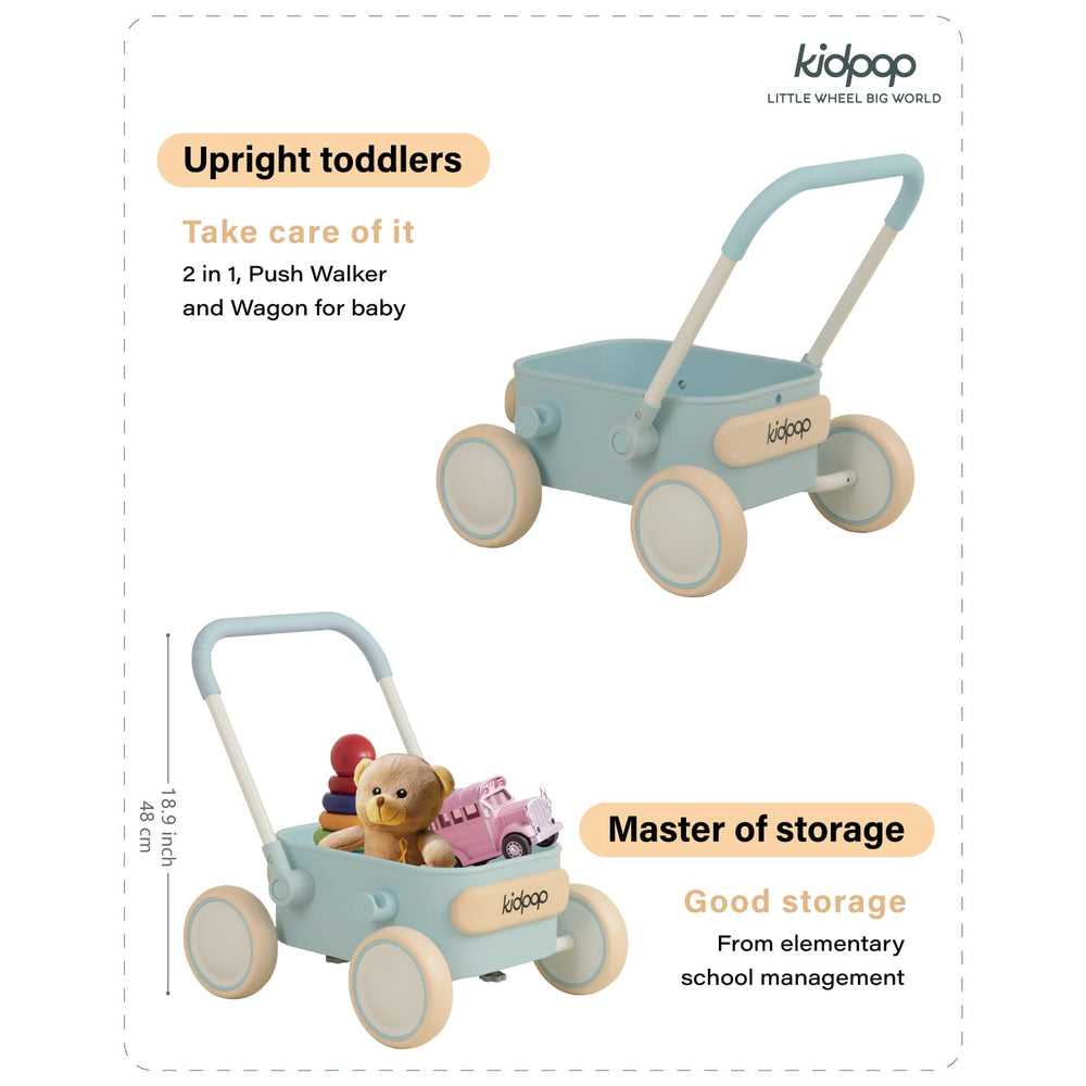 Kidpop PULA non-slip handlebar supports confident pushing.