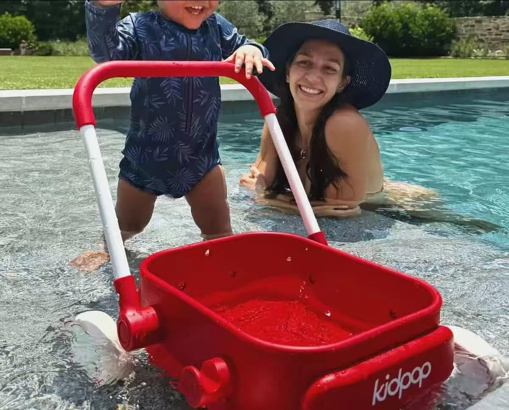 Kidpop PULA push wagon for playtime and exploration on the go.
