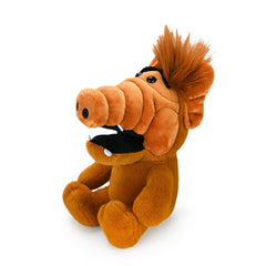 Kidrobot ALF 8in Phunny Plush side view showcasing compact display size.