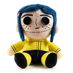Kidrobot Coraline Phunny plush 7 inch, perfect for cuddling and display.
