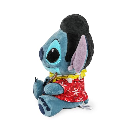 Kidrobot Elvis Stitch blue Hawaii close-up of face showing details and texture