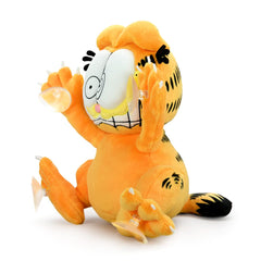 Kidrobot Garfield cling has four sturdy suction cups for reliable adhesion.