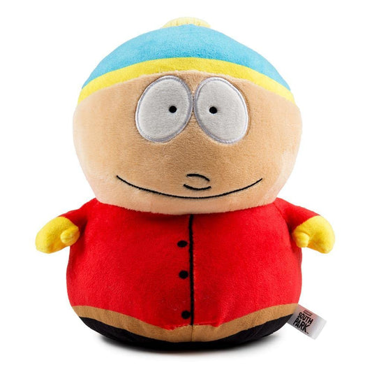 Cartman 8-inch plush front view by Kidrobot for cuddly display and collectability