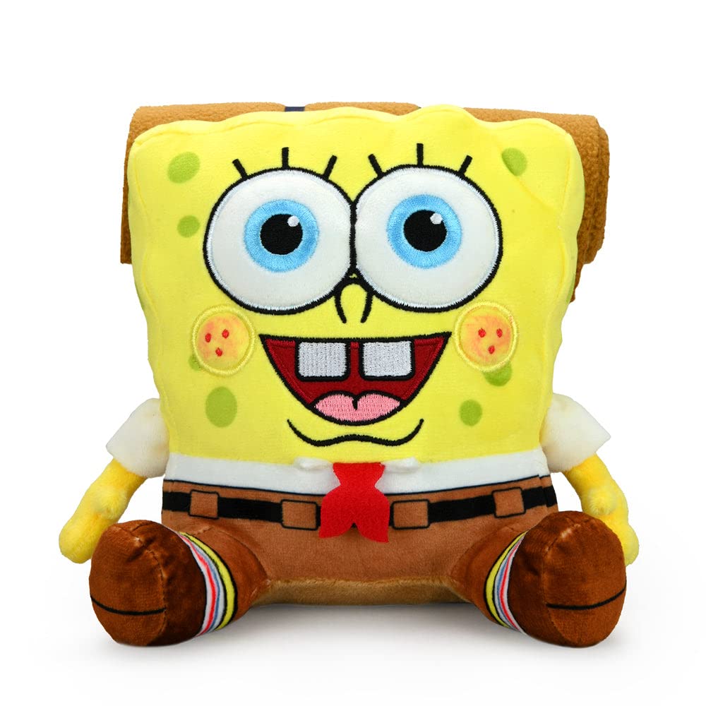 Kidrobot SpongeBob Kamp Koral Phunny Plush seated pose for display.